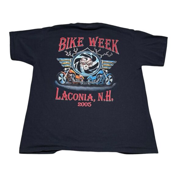 Fruit of the Loom Vintage‎ 2005 Laconia Bike Week Black Shirt Adult XL - Picture 1 of 6